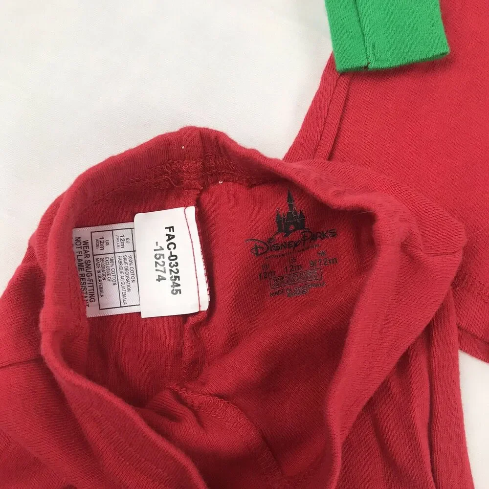 disney parks‎ mickey mouse christmas 2piece pajama set 12 Months